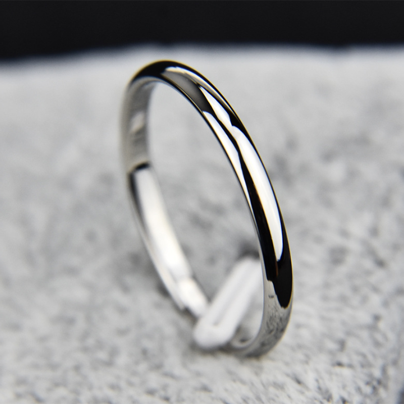 1MM Thin Silver color Stacking Ring | Delicate Ring Stackable Dainty