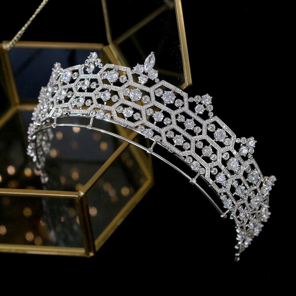 The Greville Tiara | Replica European Queen Tiara Crystal Party Bridal Jewels