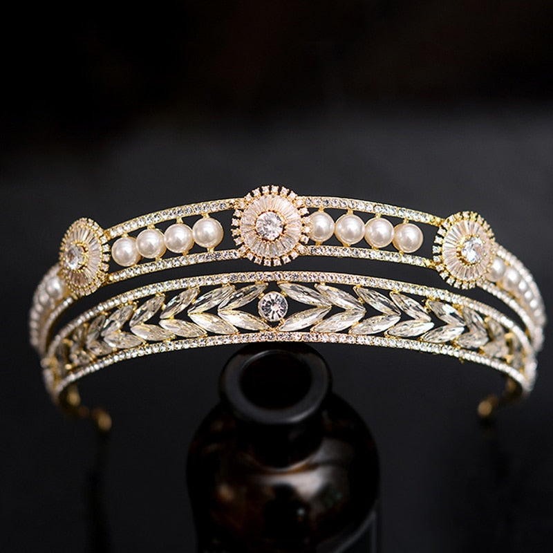 The Carrington Pearl Tiara | Replica Tiara European Tiara Pearl Jewelry