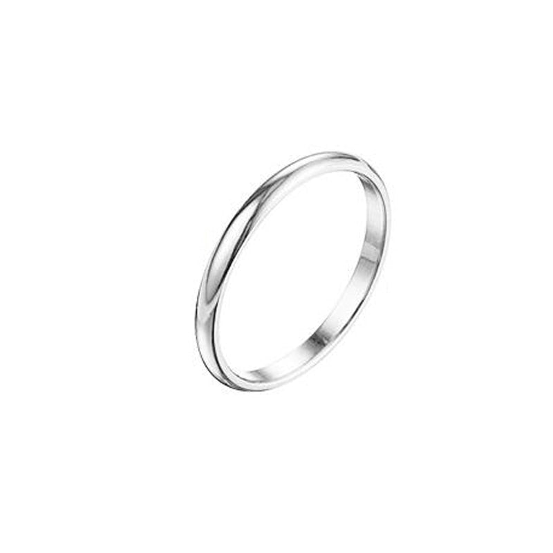 1MM Thin Silver color Stacking Ring | Delicate Ring Stackable Dainty