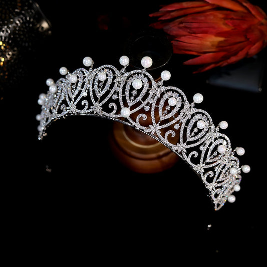 Queen Maria Christina’s Cartier Loop Tiara | Replica European CZ Royal Tiaras and Crowns Bridal Jewelry Wedding Gift