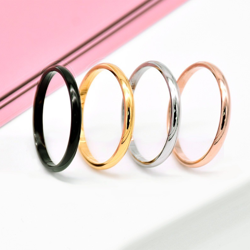 1MM Thin Silver color Stacking Ring | Delicate Ring Stackable Dainty