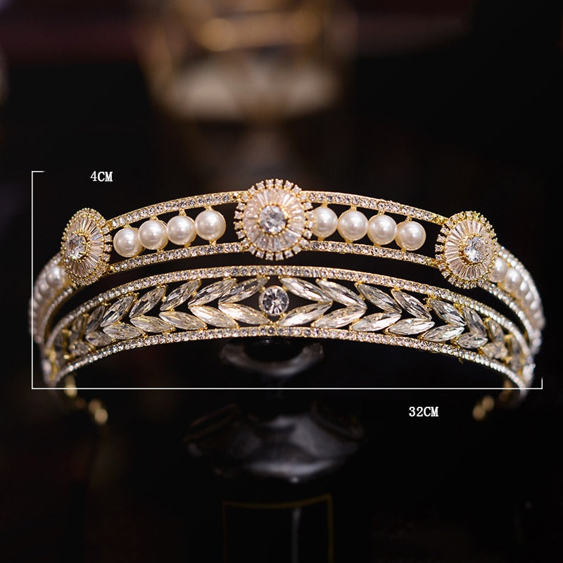 The Carrington Pearl Tiara | Replica Tiara European Tiara Pearl Jewelry