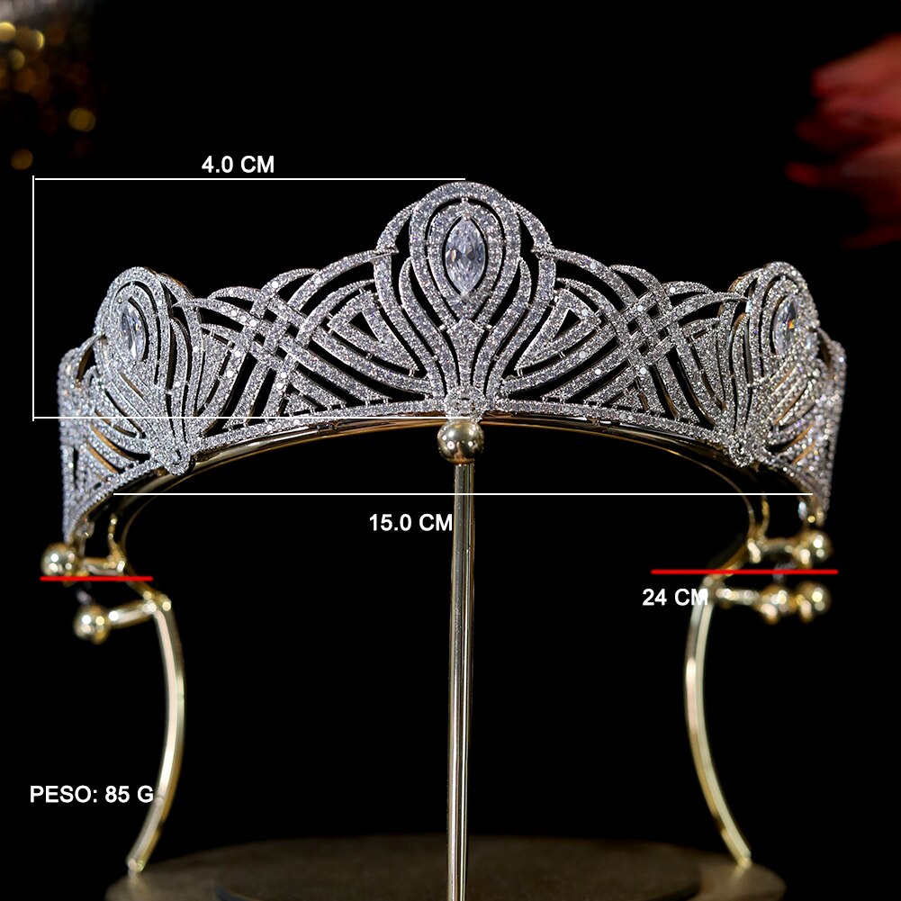 The Bessborough Diamond Tiara | Replica Art Deco European Tiara and Crown Diamond CZ Wedding Jewelry Bridal Tiara