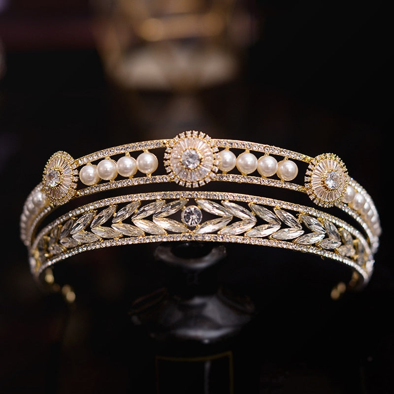 The Carrington Pearl Tiara | Replica Tiara European Tiara Pearl Jewelry