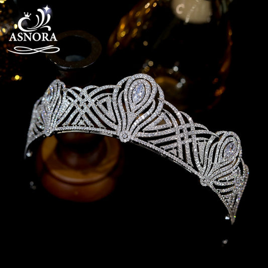 The Bessborough Diamond Tiara | Replica Art Deco European Tiara and Crown Diamond CZ Wedding Jewelry Bridal Tiara