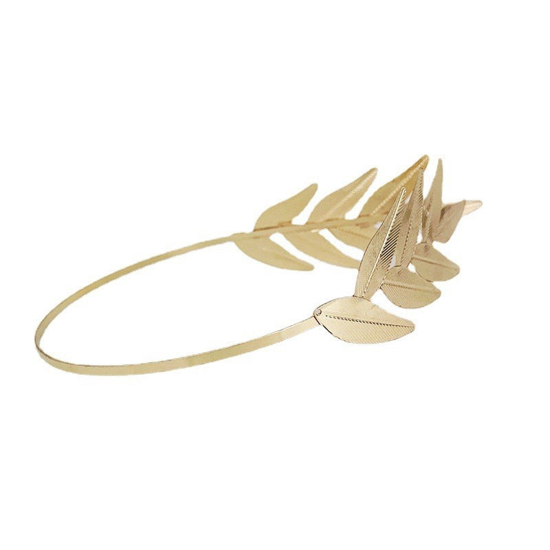 Unique Leaf Crown Bridal Wedding Hair Accessories Hair Band Tiara