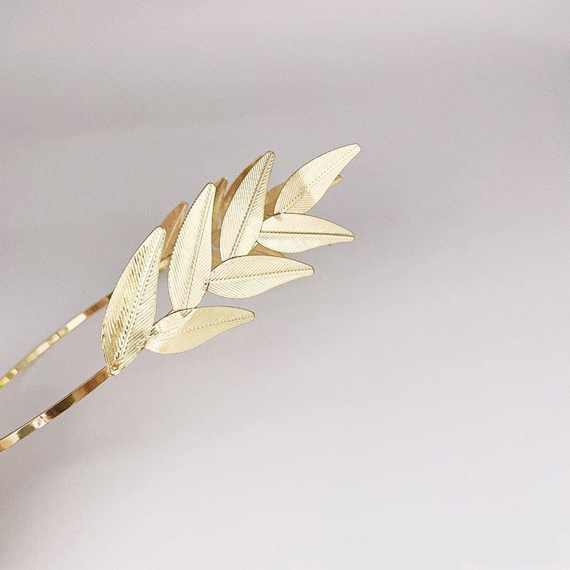 Unique Leaf Crown Bridal Wedding Hair Accessories Hair Band Tiara