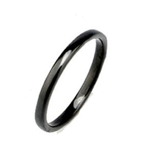 Stackable Colorful 2mm Smooth Ceramic Rings For Women